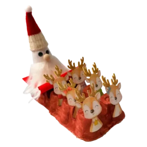 Kerstman op zijn arrenslee